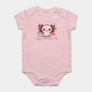 Axolotl Valentine - Happy Valentine's Day Baby Bodysuit